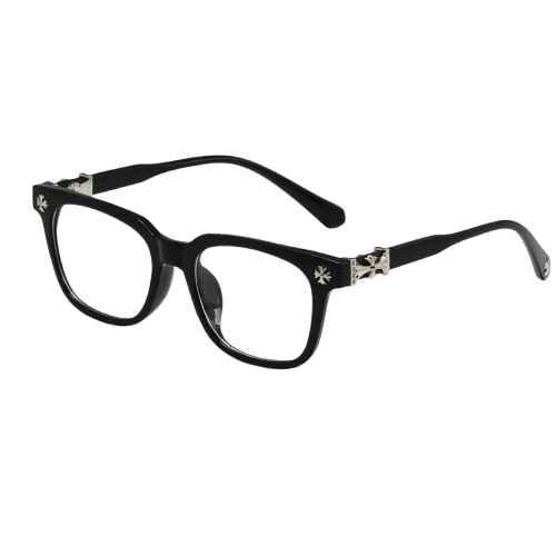 CHR0M3 HE@RTS Black Glasses