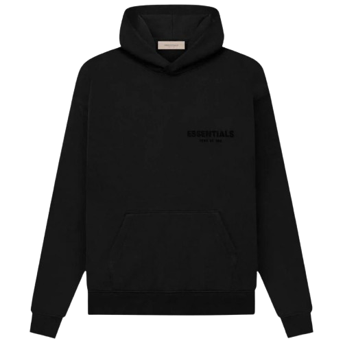 Black E$$ENT1ALS Hoodie
